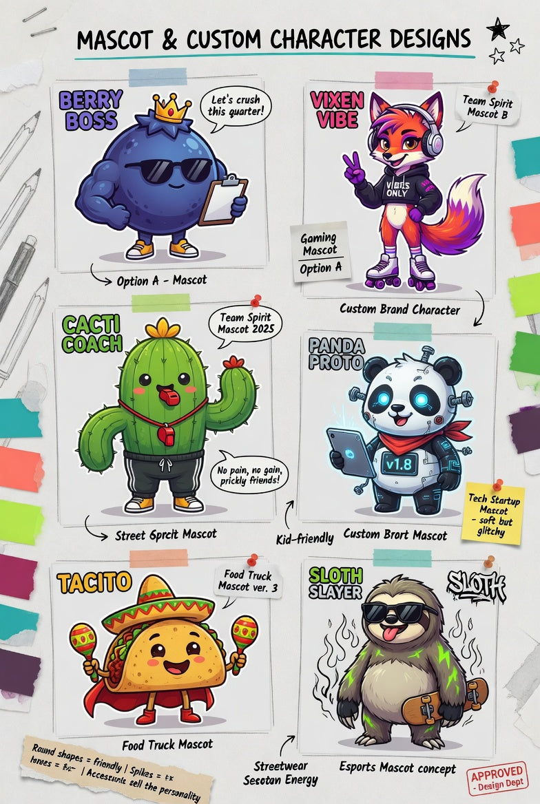 Mascot & Custom Character Design